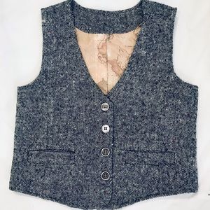 CoodeBear Button Front Vest Map Lining Size 4T